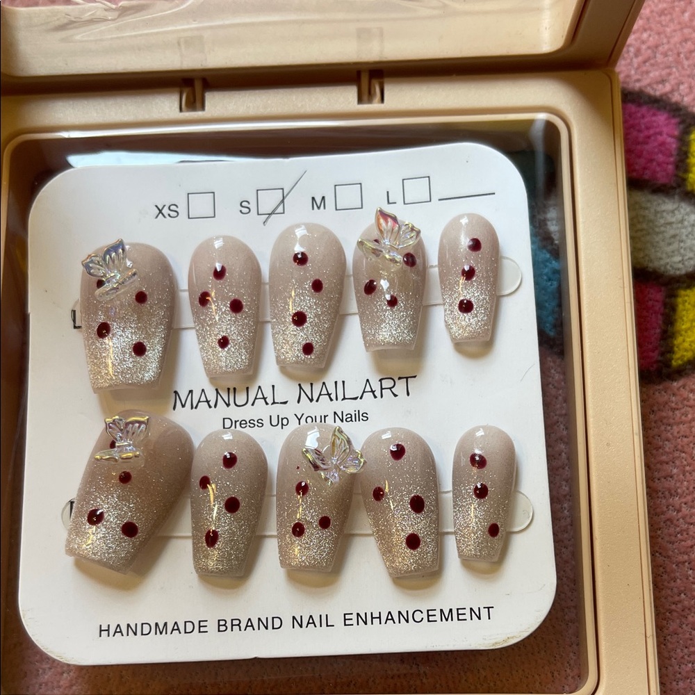 Glitter Press-On Nails